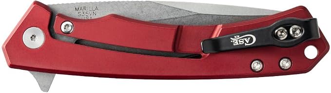 Red Anodized Aluminum, G10 Inlay