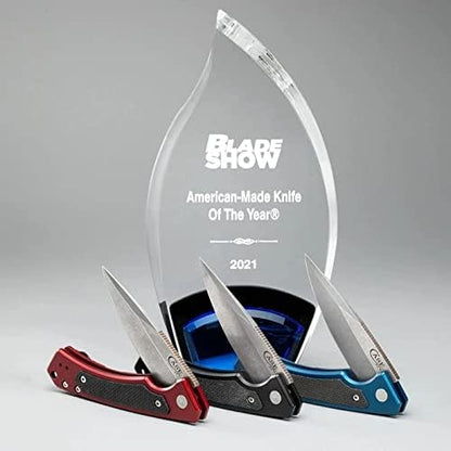 Red Anodized Aluminum, G10 Inlay
