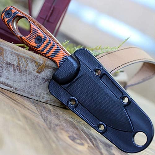 Orange/Black G-10, Carabiner Attachment Hole