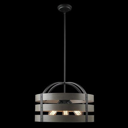 Matte Black, Faux Wood