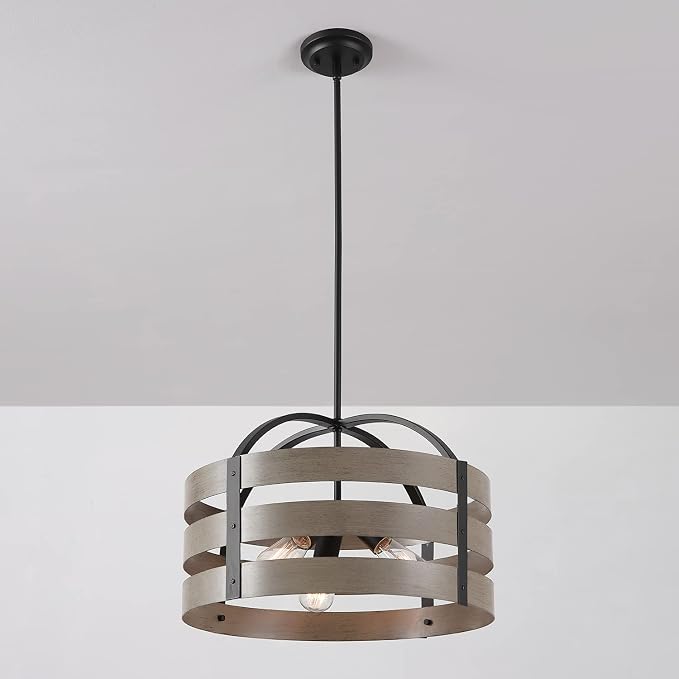 Matte Black, Faux Wood