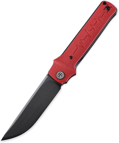 Red Micarta Stonewashed