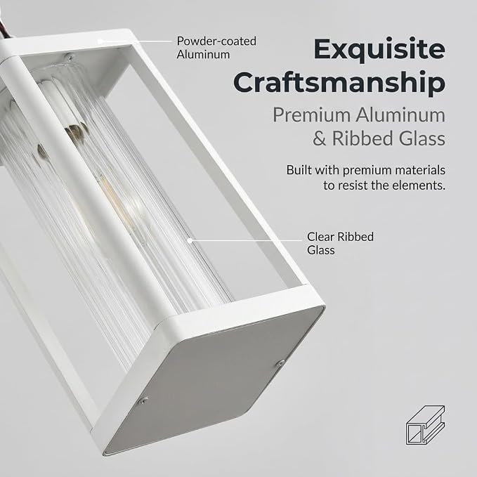 A548-Stripe Glass & White