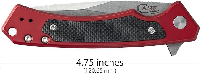 Red Anodized Aluminum, G10 Inlay