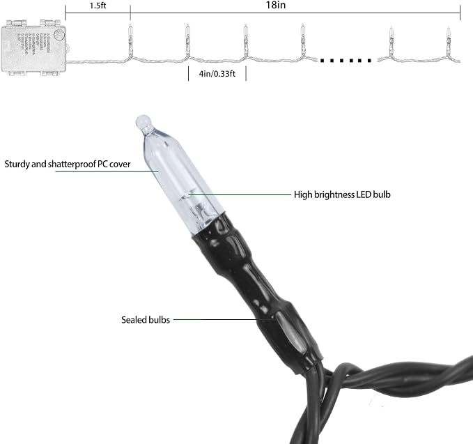 Cool White Black Wire