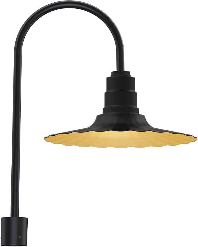 Matte Black Exterior/Brass Interior