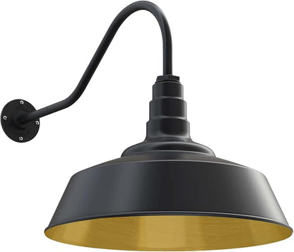 Matte Black Exterior / Brass Interior