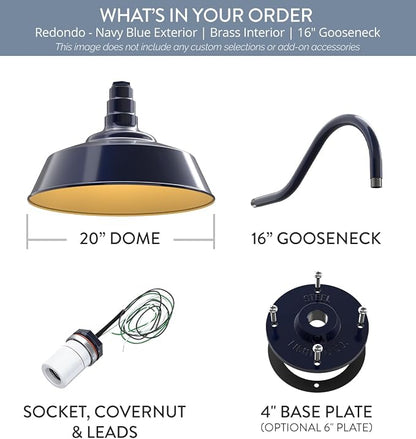 Navy Blue Exterior / Brass Interior