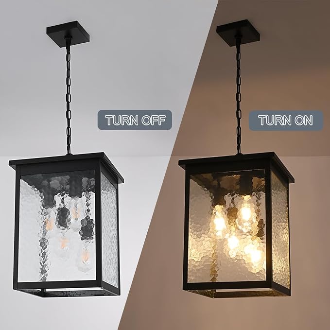 Hammered Glass, Black