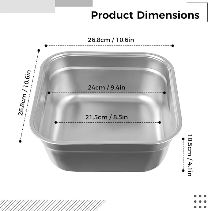 Kitchen Sink Dish Tub (10.6IN)
