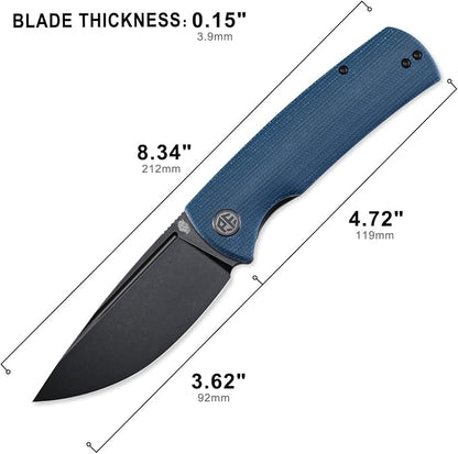 Blue Micarta Stonewashed