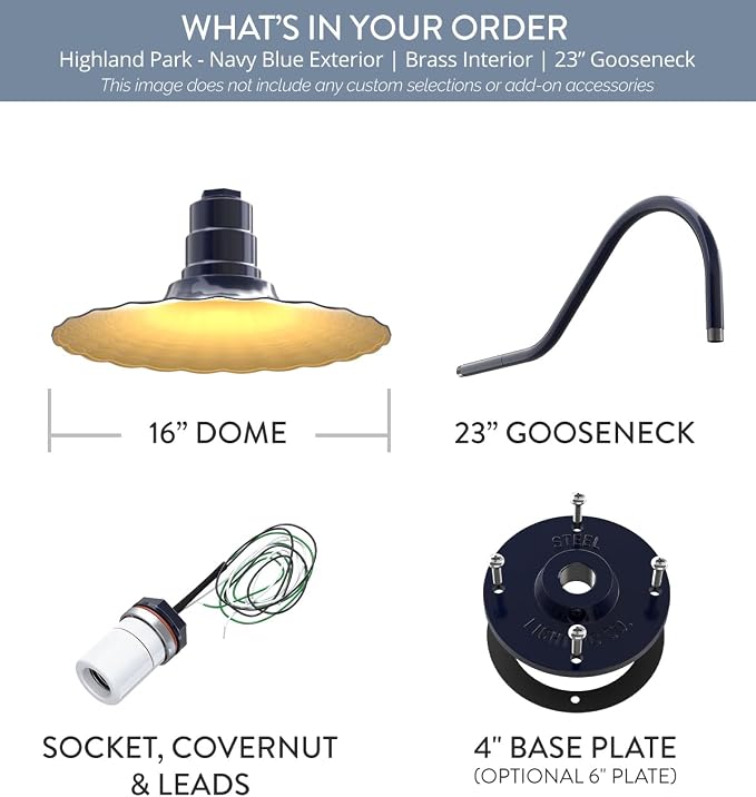 Navy Blue / Brass