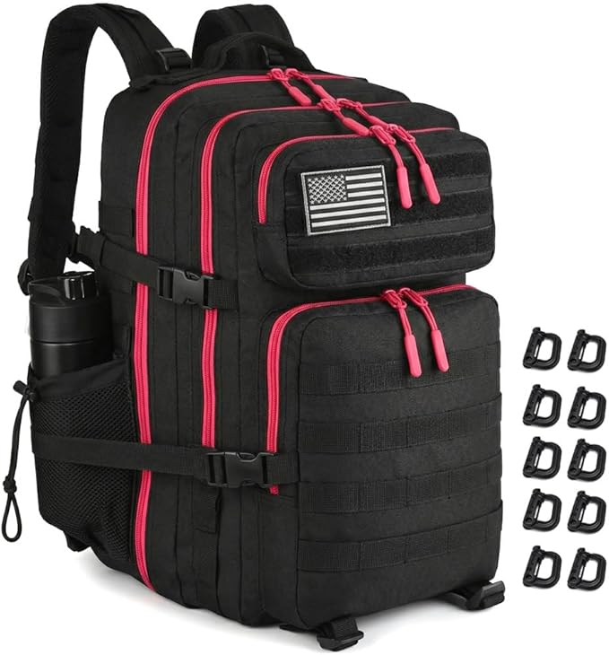 Black With Red Zipper