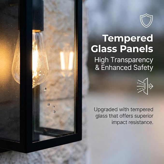 A561-Clear Glass & Black