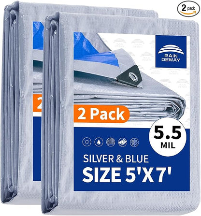 Silver/Blue