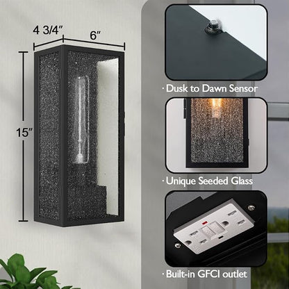 With outlet & dusk to dawn