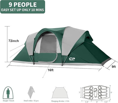 Dark Green-10/12 Person