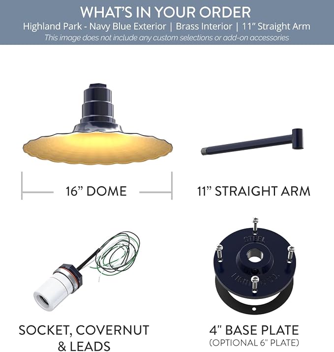 Navy Blue / Brass