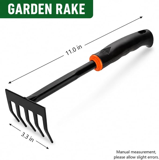 Garden Rake Black