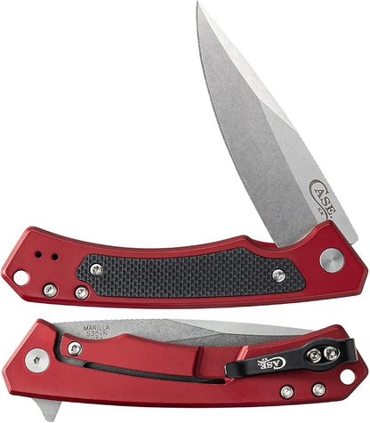 Red Anodized Aluminum, G10 Inlay