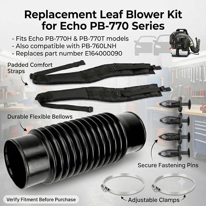 Blower Straps with E164000090 Tube