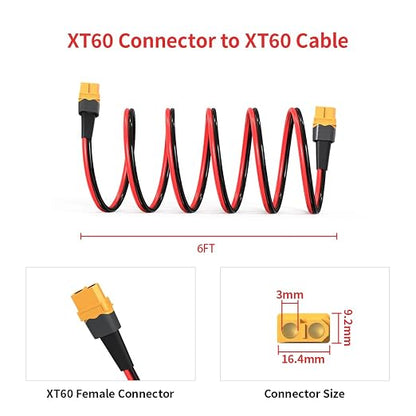 10AWG XT60 Female to Female