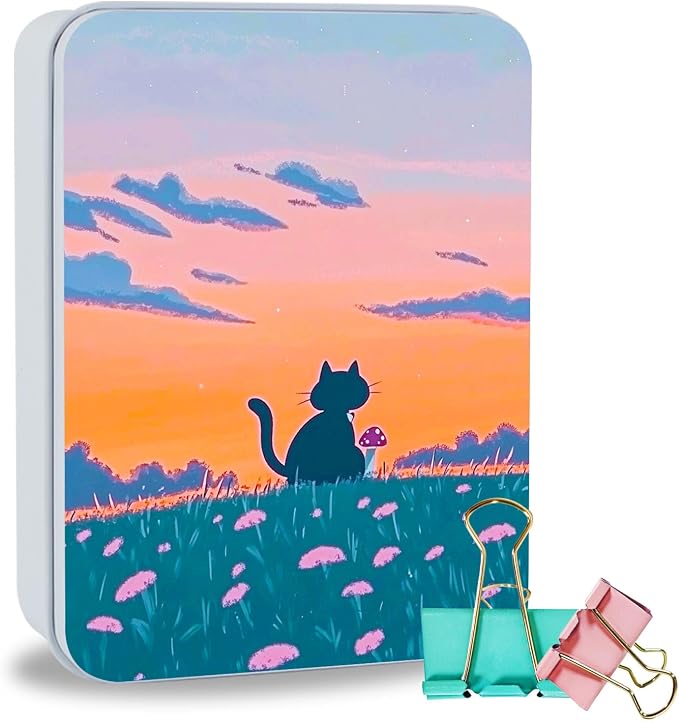 Cat Mushroom and Meadow