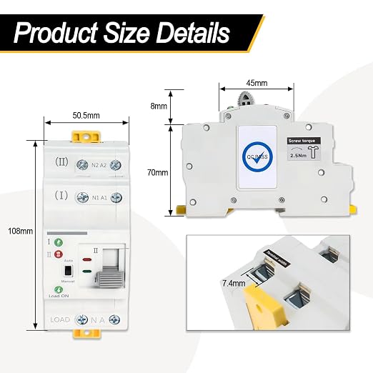 2P 63A 110V Uninterrupted Power Supply-White