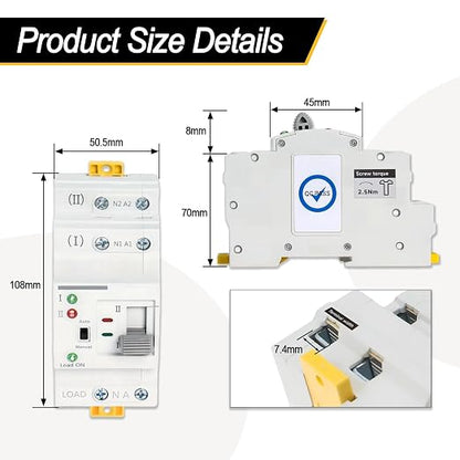 2P 63A 110V Uninterrupted Power Supply-White