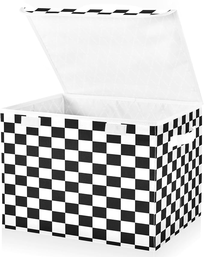 Black And White Checkered Background