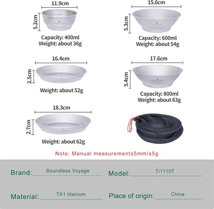 Ti1110T plates bowls set