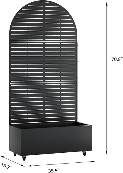 Black-louvered-arched