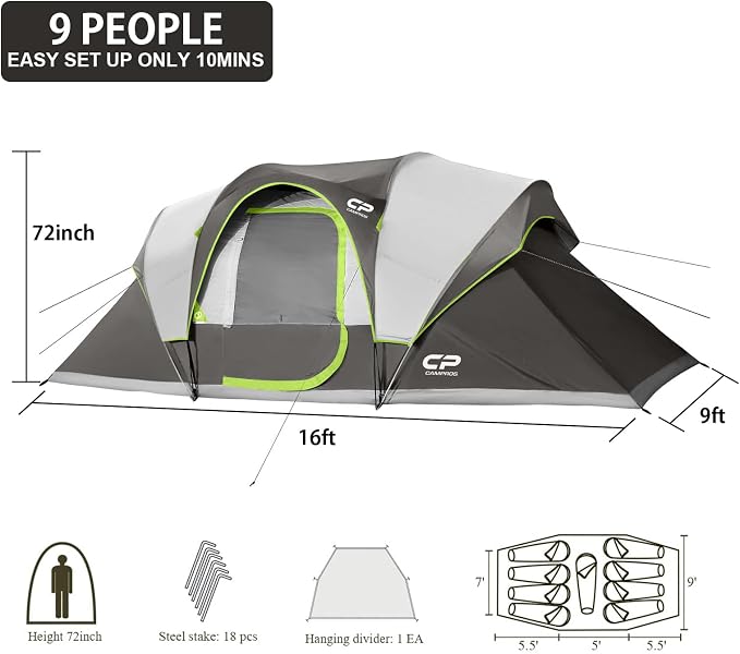 Dark Gray-10 Person