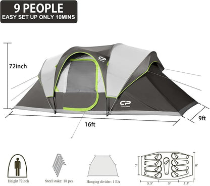 Dark Gray-10 Person