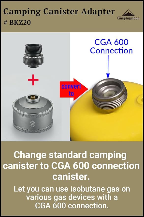 Black CGA 600 Adapter