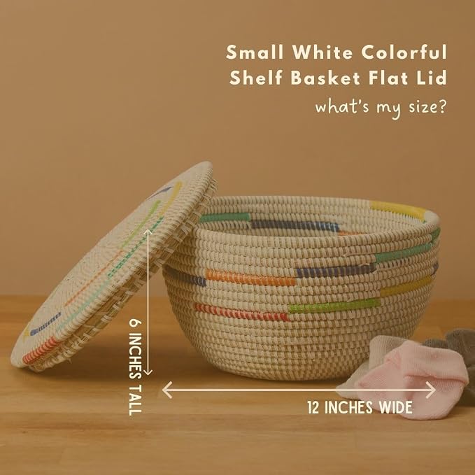 White Colorful Flat