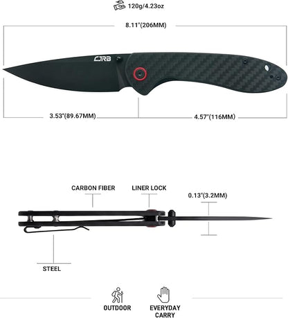 Black/ Carbon Fiber Handle