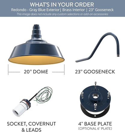 Gray Blue Exterior / Brass Interior