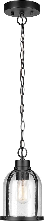 Matte Black, Seeded Glass