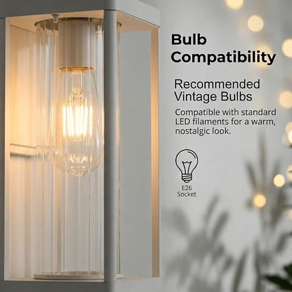 A548-Stripe Glass & White