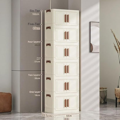 Double Door, 32cm Width, Milky White