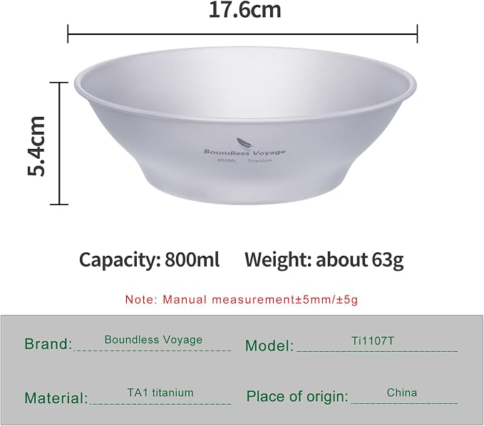 Ti1107T 800l Bowl