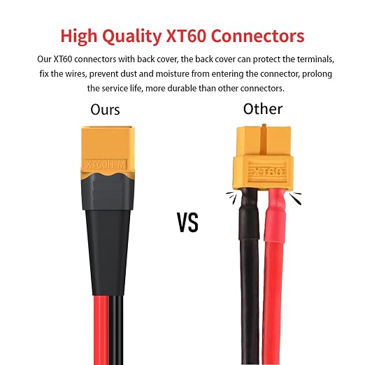 12AWG XT60 Male to Male