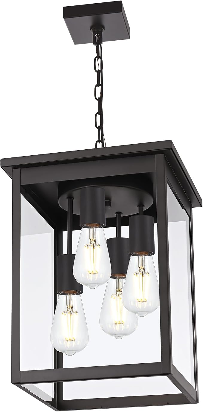 Clear Glass, Oil Rubbed Bronze