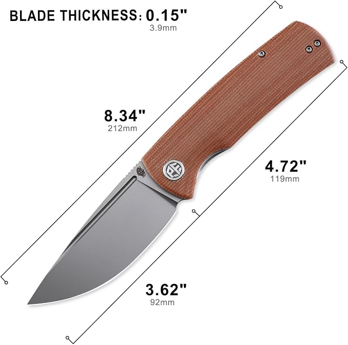 Brown Micarta Sandblasting