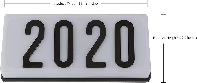 White Frame With Black Numbers