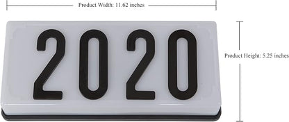White Frame With Black Numbers