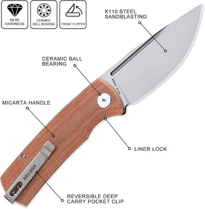 Brown Micarta Sandblasting