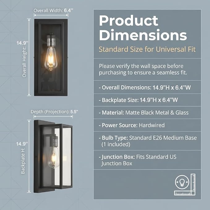 A561-Clear Glass & Black