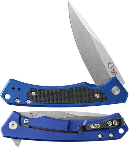 Blue Anodized Aluminum, G10 Inlay